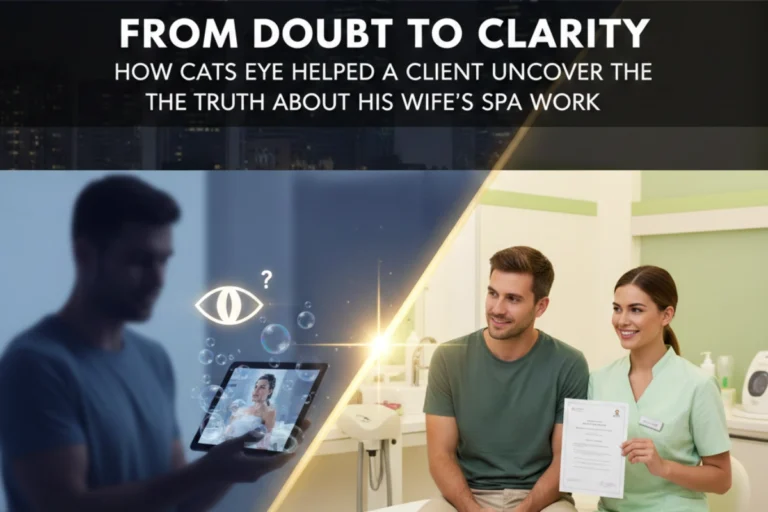From Doubt to Clarity: How Cats Eye Helped a Client Uncover the Truth About His Wife’s SPA Work