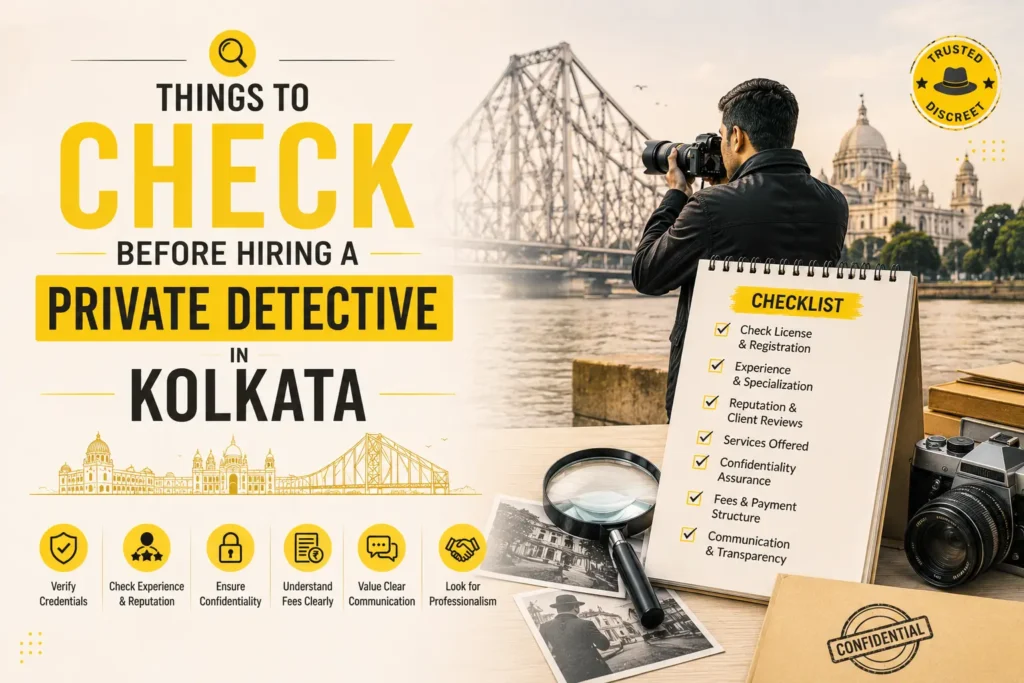 Things to Check Before Hiring a Private Detective in Kolkata