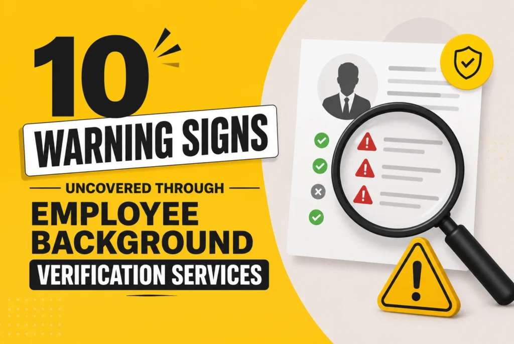 10 Warning Signs Uncovered Through Employee Background Verification Services
